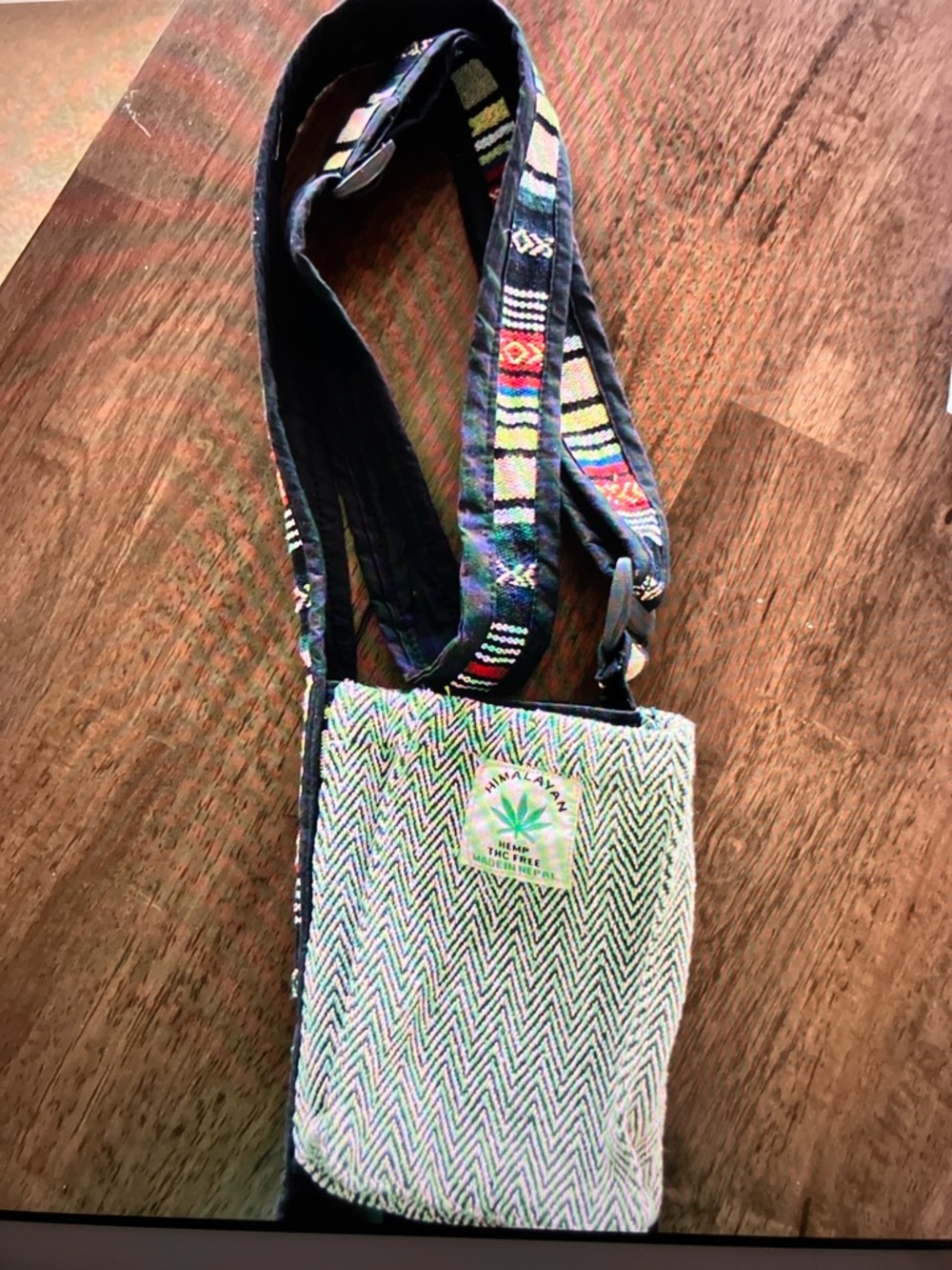 Pure hemp THC free bottle holder backpack made in Nepal